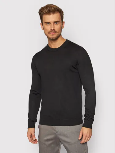 Selected Homme Pullover Town 16079772 Schwarz Regular Fit
