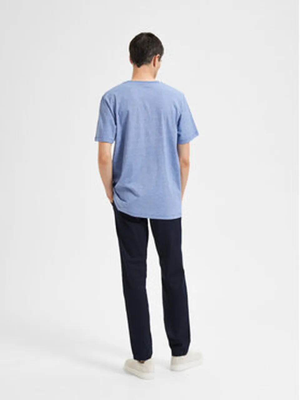 Selected Homme T-Shirt 16087843 Blau Regular Fit