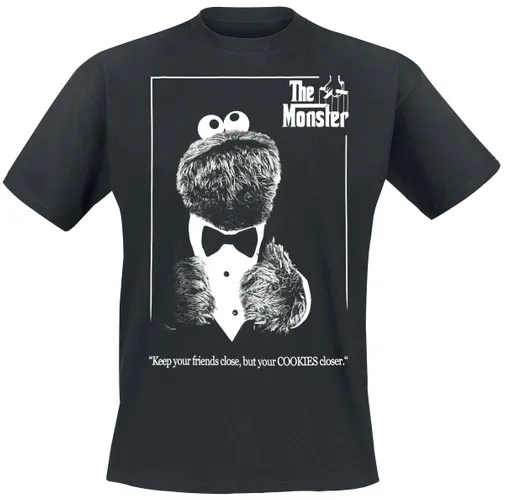 Sesamstraße The Cookie Monster T-Shirt schwarz in L