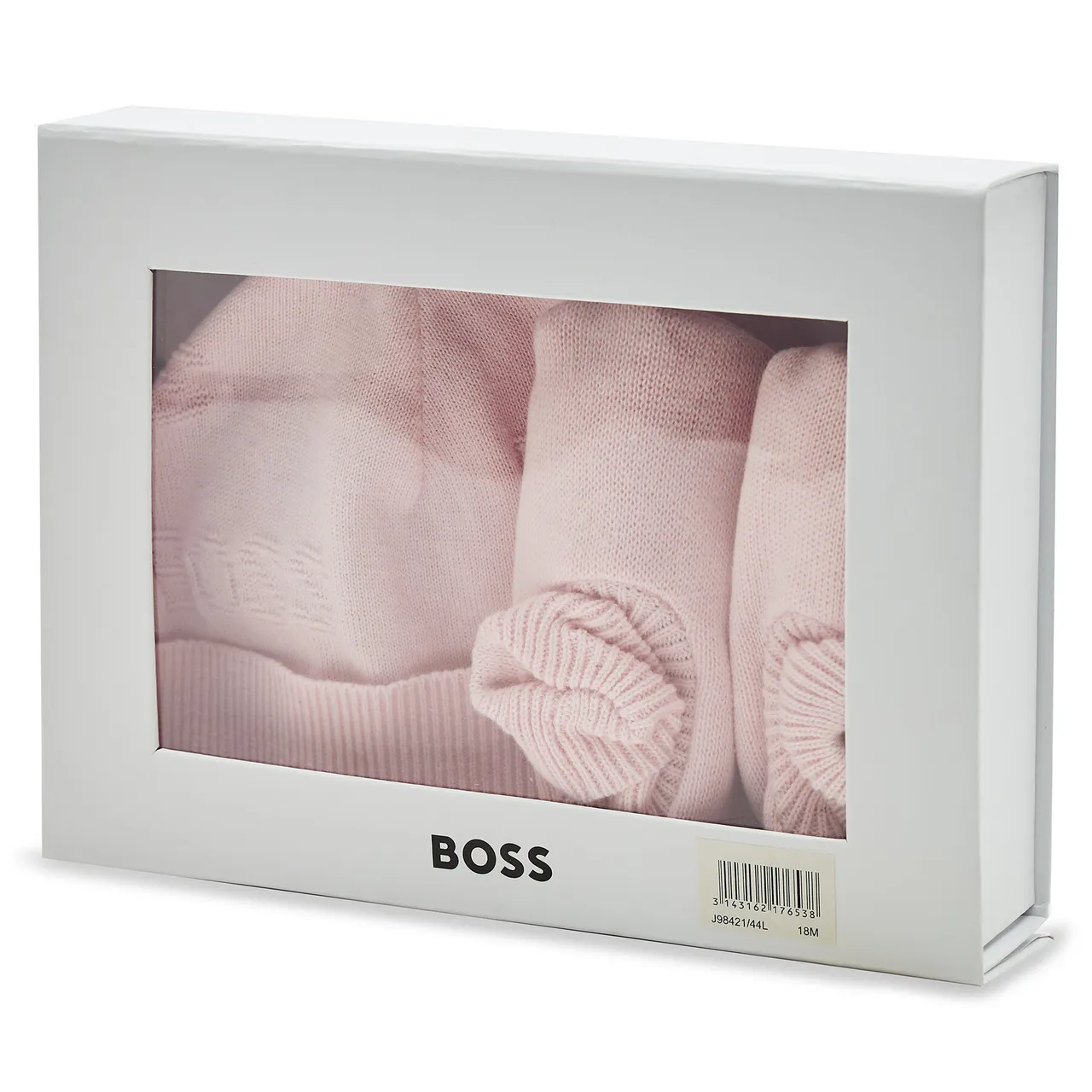 Set Mütze und Socken Boss J98421 Pink Pale 44L