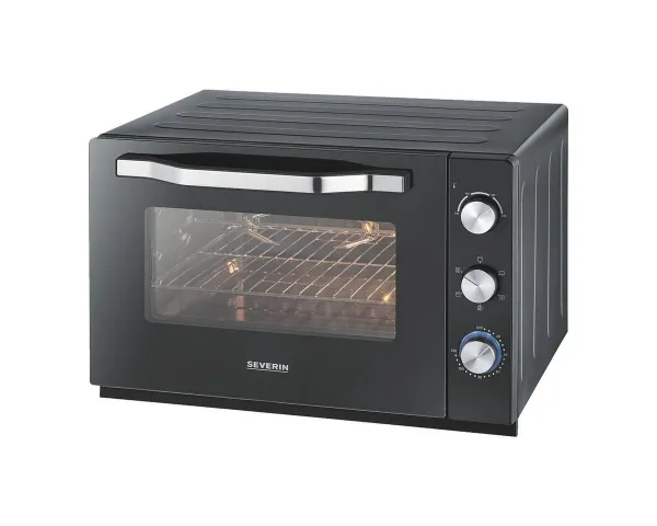 Severin 2-in-1-Toaster TO 2073, für Pizza, Kuchen, Brötchen, Pommes, Grillhähnchen etc., 2200 W, Back- / Toastofen XXL, 60 Liter, 100°C-230 °C, 2200 W...