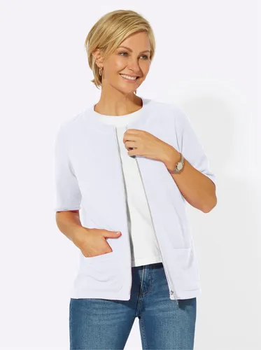 Shirtjacke CLASSIC BASICS "Shirtjacke" Gr. 38, weiß Damen Shirts Jersey