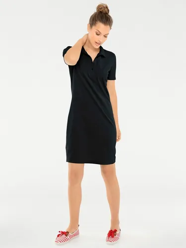 Shirtkleid HEINE "Polokleid" Gr. 48, Normalgrößen, schwarz Damen Kleider Freizeitkleider