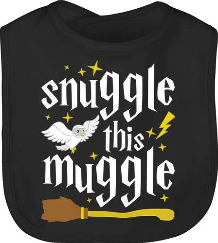 Shirtracer Lätzchen Snuggle This Muggle Harry, Strampler Baby Mädchen & Junge