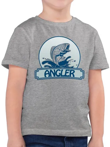 Shirtracer T-Shirt Angler Button (1-tlg) Kinder Sport Kleidung