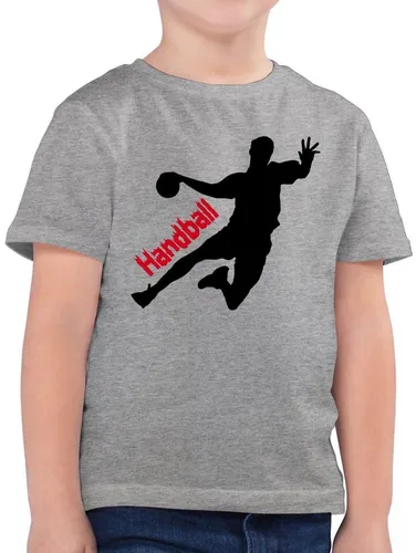 Shirtracer T-Shirt Handballer mit Schriftzug (1-tlg) Kinder Sport Kleidung