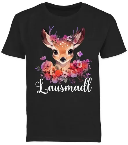 Shirtracer T-Shirt Lausmadl Lausmadel Lausdrindl Lausmädchen Mode für Oktoberfest Kinder Outfit