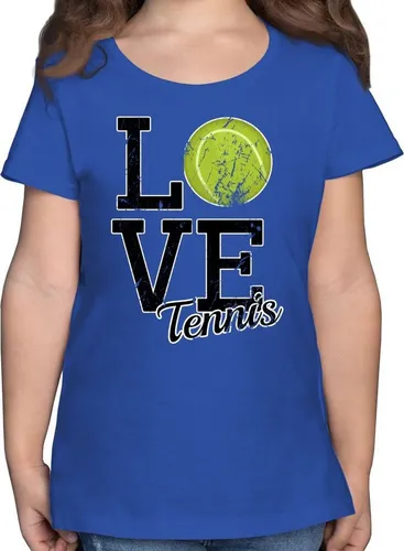 Shirtracer T-Shirt Love Tennis Kinder Sport Kleidung