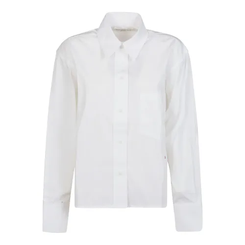 Shirts,Weiße Cropped Bluse Victoria Beckham