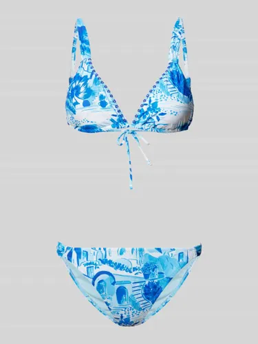 Shiwi Bikini mit Allover-Print Modell 'BINDI' in Blau