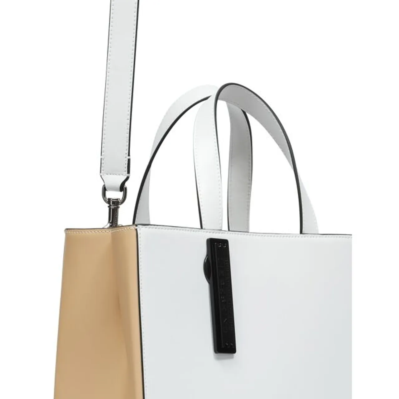 Shopper LIEBESKIND BERLIN Gr. B/H/T: 29 cm x 34 cm x 15 cm, weiß (offwhite) Damen Taschen Handtaschen