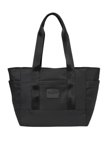Shopper MARC O'POLO "aus recyceltem Material" Gr. B/H/T: 52 cm x 30 cm x 8 cm, schwarz Damen Taschen Handtaschen