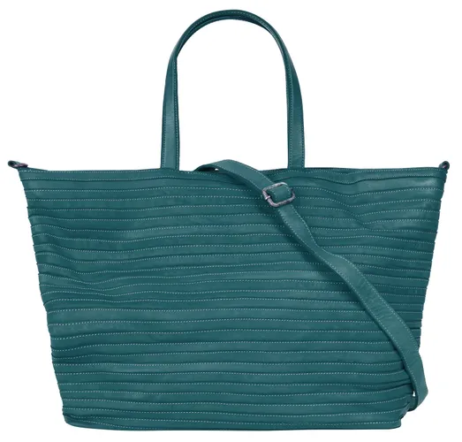 Shopper SAMANTHA LOOK Gr. B/H/T: 37 cm x 30 cm x 14 cm onesize, blau Damen Taschen Handtaschen