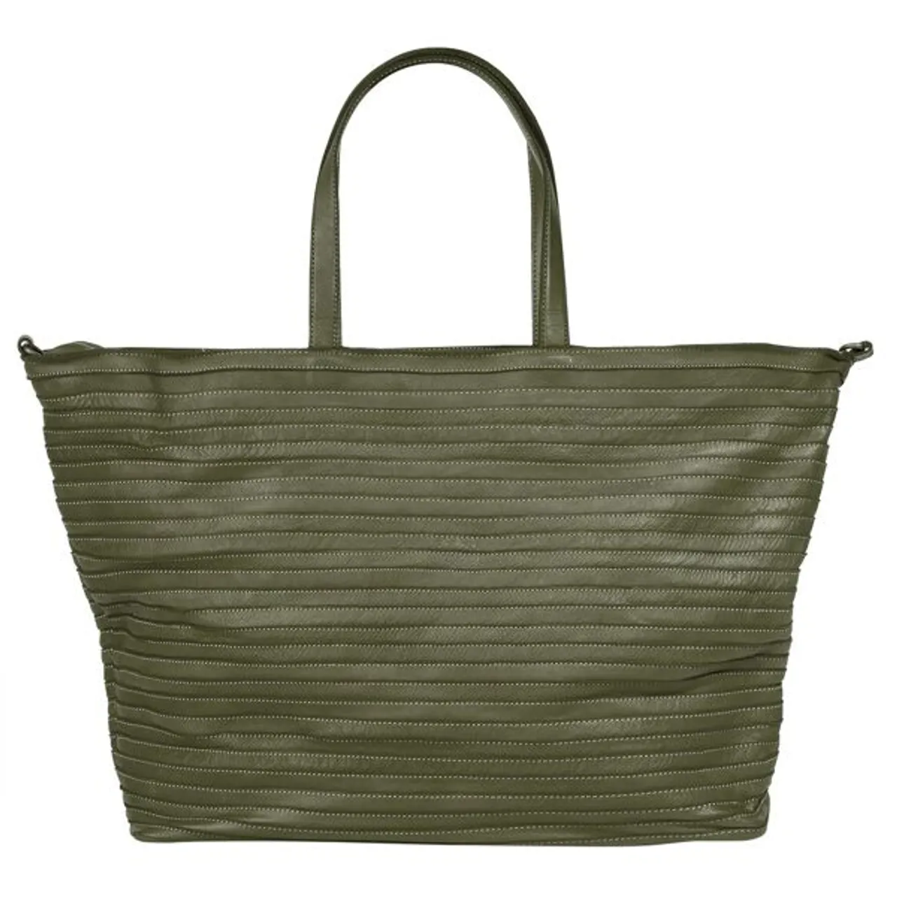 Shopper SAMANTHA LOOK Gr. B/H/T: 37 cm x 30 cm x 14 cm onesize, grün (dunkelgrün) Damen Taschen Handtaschen