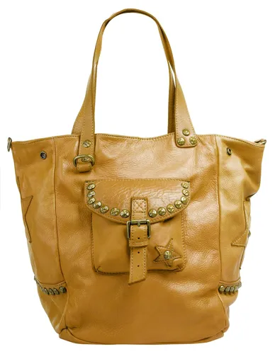 Shopper SAMANTHA LOOK Gr. B/H/T: 54 cm x 37 cm x 22 cm onesize, gelb Damen Taschen Handtaschen
