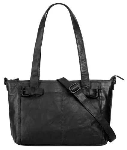 Shopper SPIKES & SPARROW Gr. B/H/T: 36 cm x 24 cm x 6 cm onesize, schwarz Damen Taschen Handtaschen