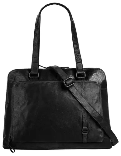 Shopper SPIKES & SPARROW Gr. B/H/T: 37 cm x 30 cm x 7 cm onesize, schwarz Damen Taschen Handtaschen