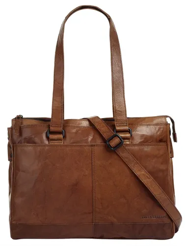Shopper SPIKES & SPARROW Gr. B/H/T: 42 cm x 28 cm x 11 cm onesize, braun (cognac) Damen Taschen Handtaschen