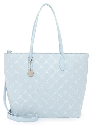 Shopper TAMARIS "Anastasia Classic" Gr. B/H/T: 40 cm x 29 cm x 13,5 cm, blau (sky) Damen Taschen Handtaschen mit Logo Anhänger