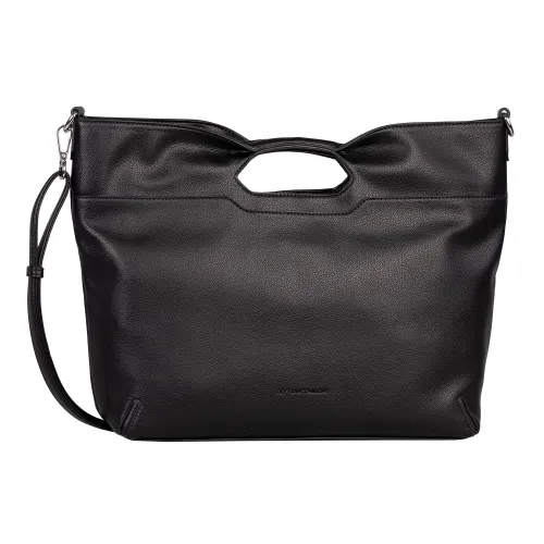 Shopper TOM TAILOR "Anissa" Gr. B/H/T: 44 cm x 31 cm x 10,5 cm, schwarz Damen Taschen Handtaschen