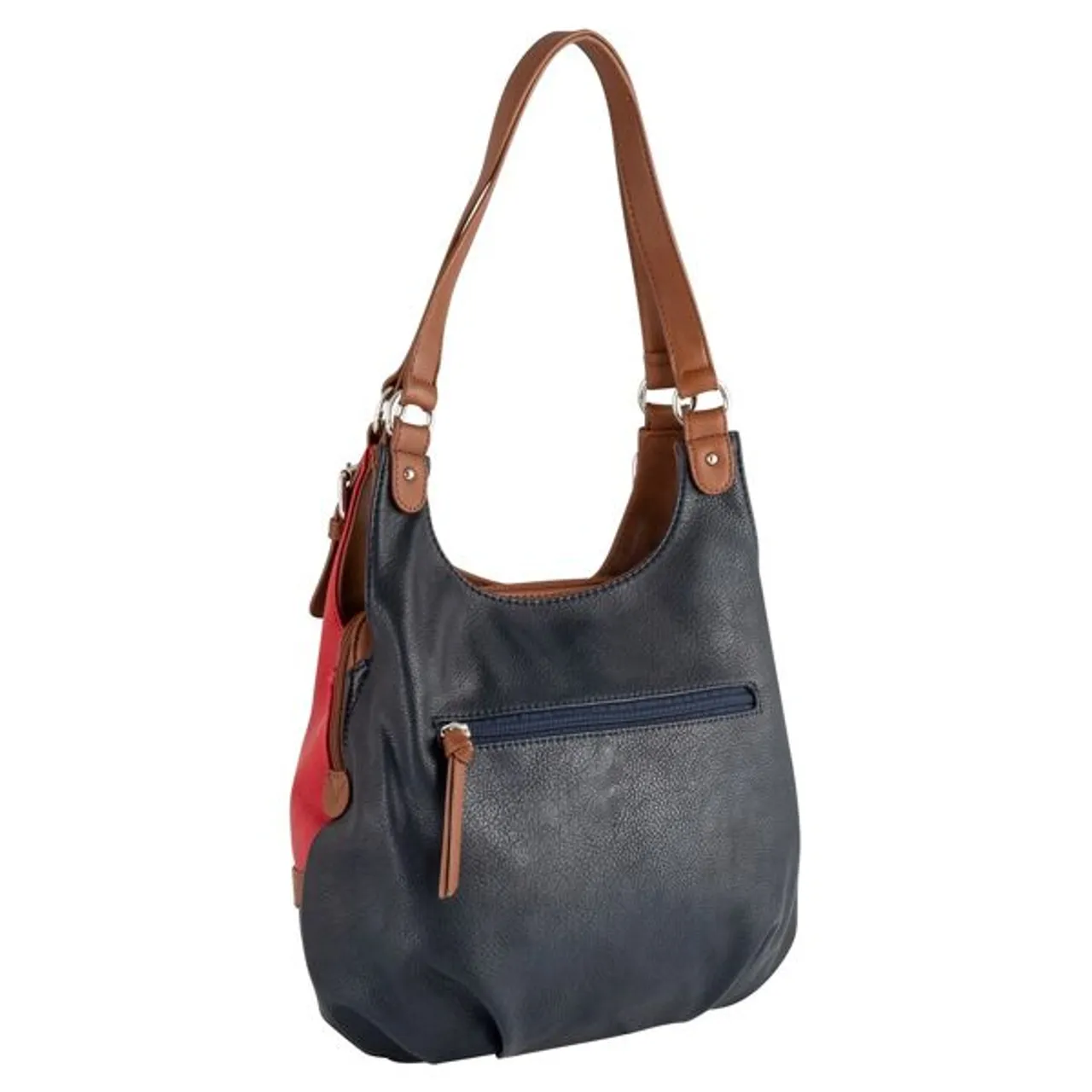 Shopper TOM TAILOR "Juna" Gr. B/H/T: 31 cm x 29 cm x 14 cm, blau Damen Taschen Handtaschen