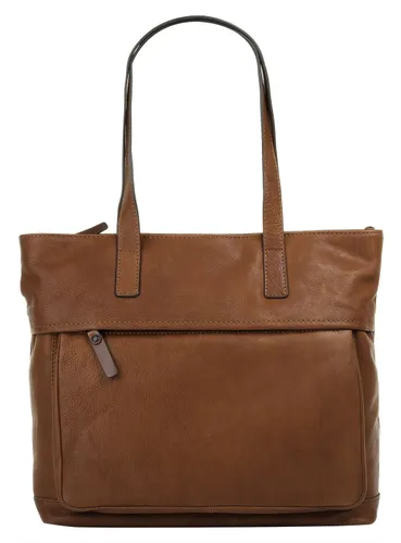 Shopper X-ZONE Gr. B/H/T: 32 cm x 28 cm x 9 cm onesize, braun (cognac) Damen Taschen Handtaschen