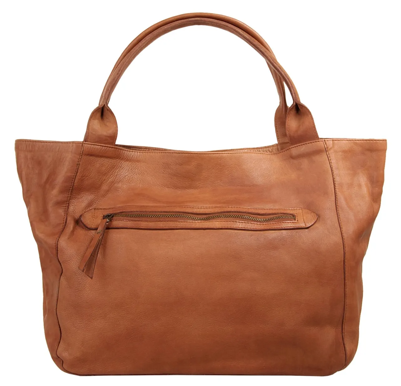 Shopper X-ZONE Gr. B/H/T: 34 cm x 29 cm x 15 cm onesize, braun (cognac) Damen Taschen Handtaschen