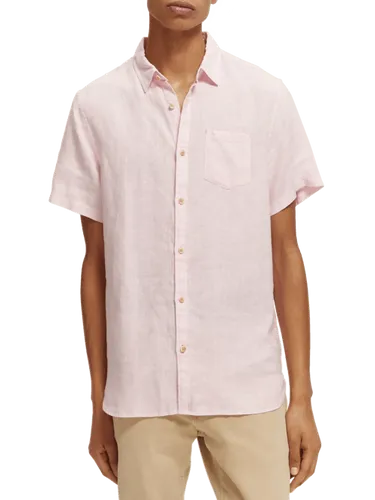 Short sleeve linen shirt - Größe XL - Multicolor - Mann - Hemd - Scotch & Soda