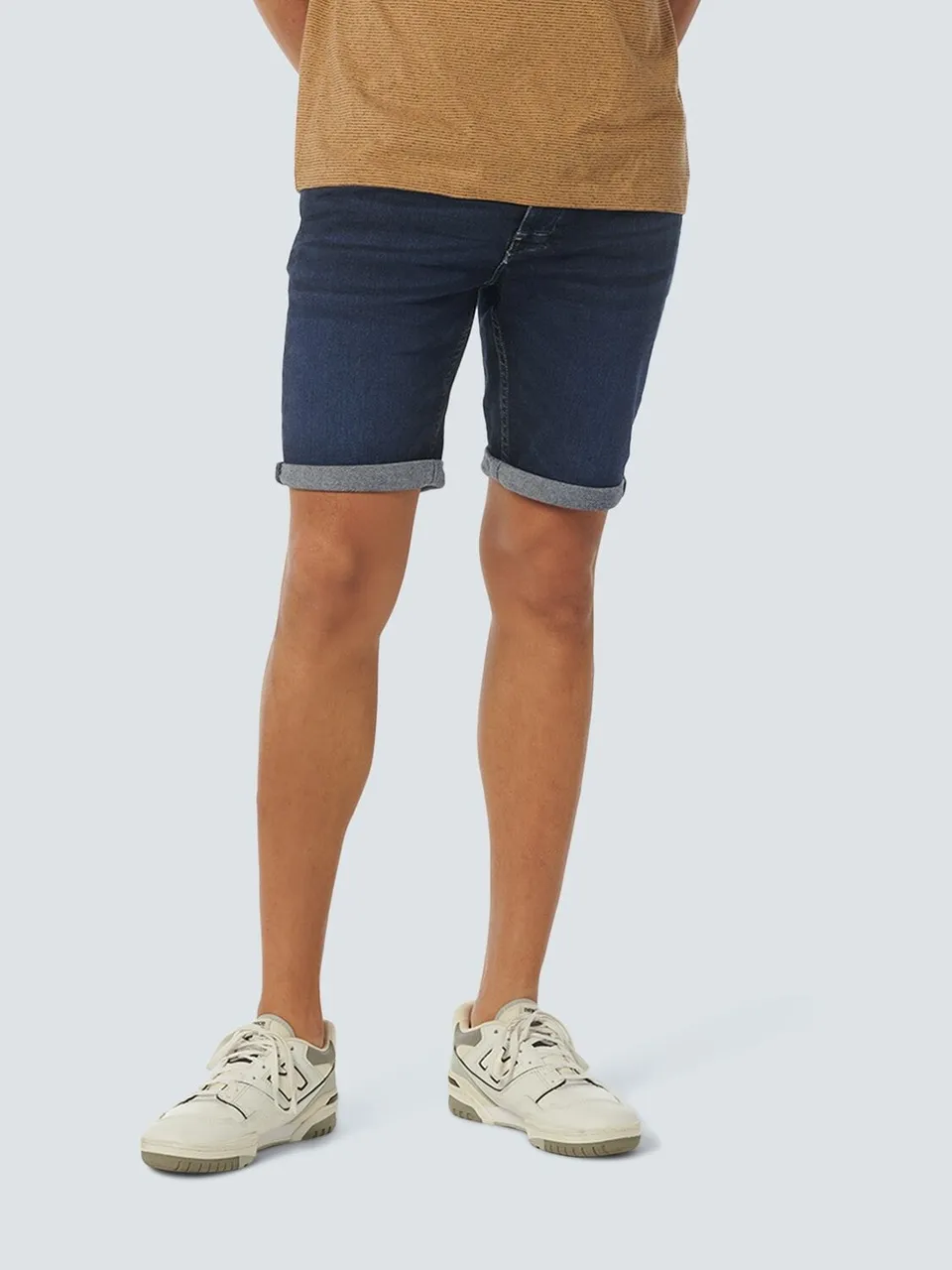 Shorts NO EXCESS Gr. 40, N-Gr, blau (rinse denim) Herren Hosen Shorts mit verstecktem Phone-Pocket
