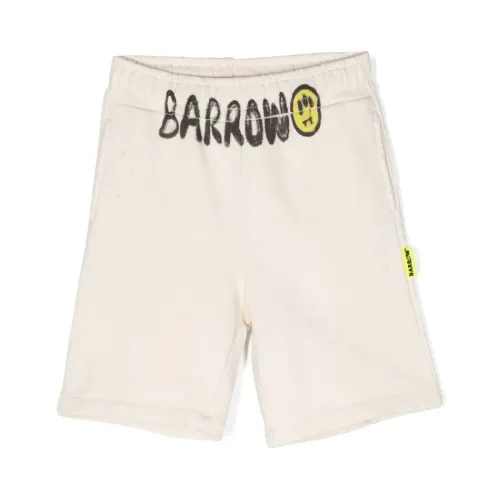 Shorts,Weiße Hose mit Logo-Druck Barrow