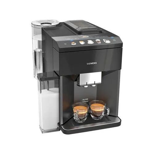 SIEMENS TQ505D09 EQ.500 integral Kaffeevollautomat Saphirschwarz metallic/Klavierlack Schwarz
