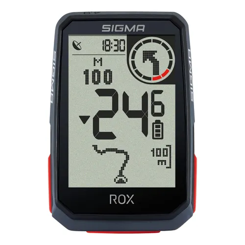 SIGMA SPORT ROX 4.0 Black | Fahrradcomputer kabellos GPS &