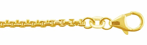 Silberkette ADELIA´S "925 Silber Halskette 42 cm Ø 2 mm" Halsketten Gr. 42, Silber 925 (Sterlingsilber), goldfarben (vergoldet) Damen Halsketten