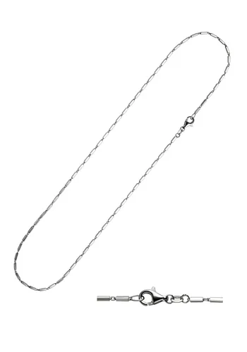 Silberkette JOBO "Glieder-Kette" Halsketten Gr. Silber 925 (Sterlingsilber), Länge: 42 cm, silberfarben (silber 925) Damen Silberketten