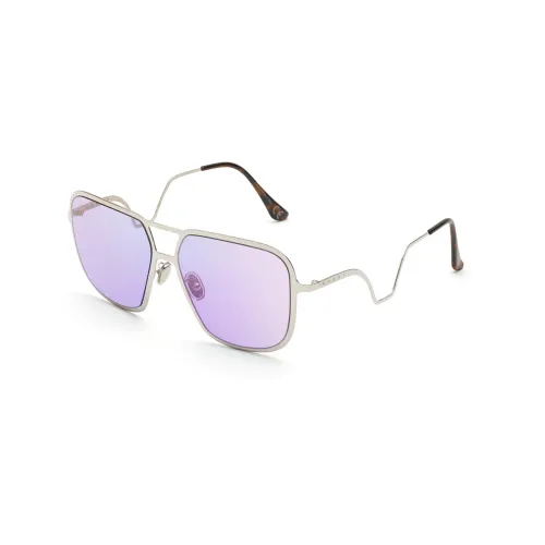 Silberne Metall Sonnenbrille für Frauen Marni