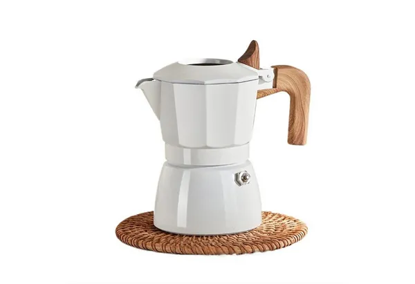 Silberstern Druckbrüh-Kaffeemaschine Klassische Gasherd-Kaffeemaschine, geeignet für Gas- und Elektroherde, Leicht zu tragen und für den Außenbereich...