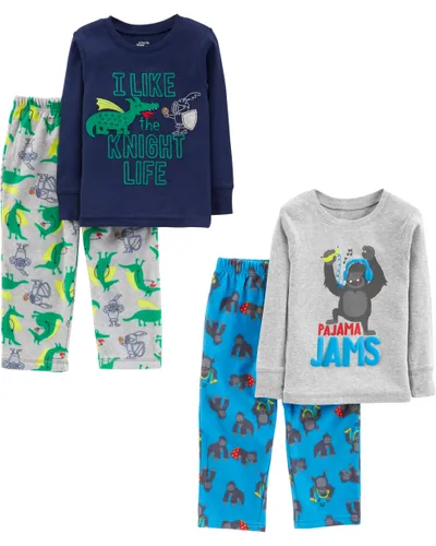 Simple Joys by Carter's Jungen 4-Piece Pajama (Cotton Top &