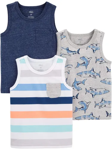 Simple Joys by Carter's Jungen Multi-Pack Muscle Tank Tops