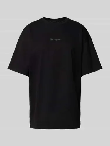 Sixth June Oversized T-Shirt mit Label-Print Modell 'SAMOURAI' in Black