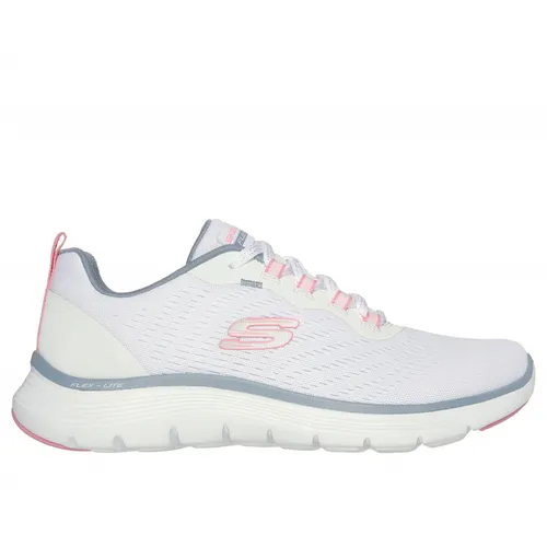 Skechers Flex Appeal 5.0 - Lifestyle Schuhe - Damen White / Pink / Blue 38