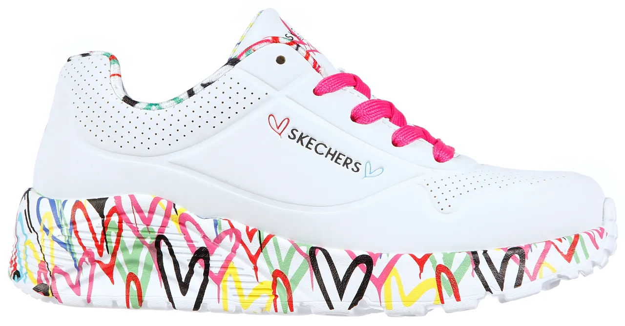 Skechers Kids Sneaker "UNO LITE", mit bedruckter Sohle, Freizeitschuh, Halbschuh, Schnürschuh