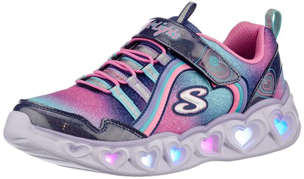 Skechers Mädchen Heart Lights Rainbow LUX Sneaker
