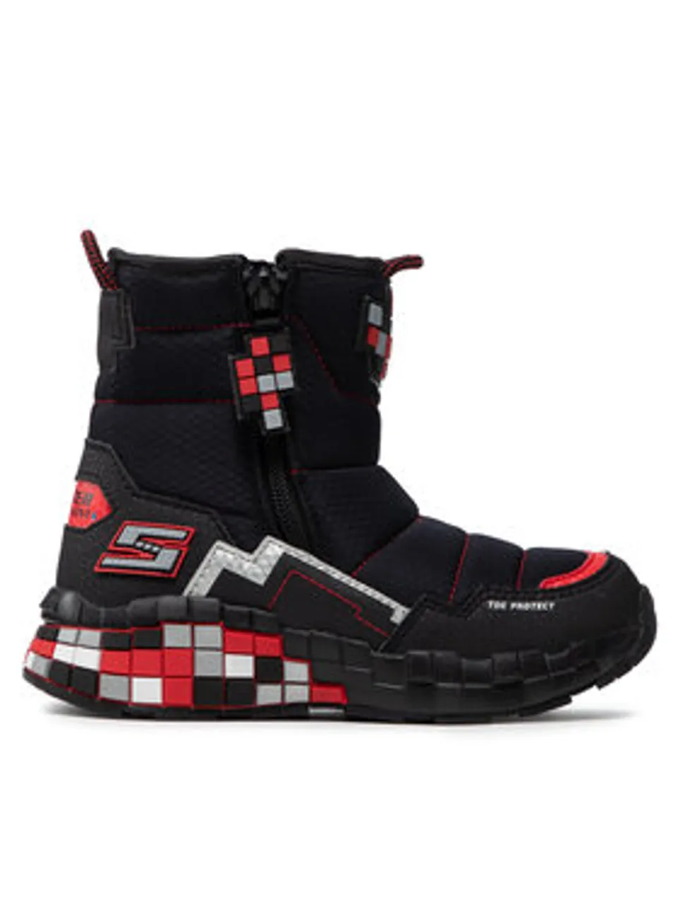 Skechers Jungen, Winter Boots, Black Textile Synthetic Red - Preise  vergleichen