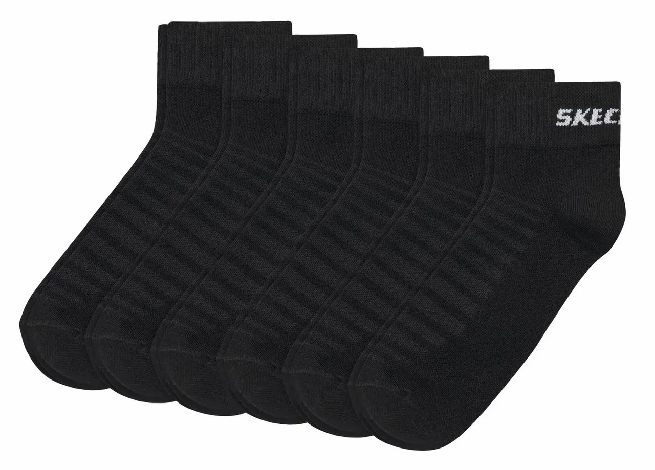 Skechers Unisex Quarter Socken Mesh Ventilation 8er Pack