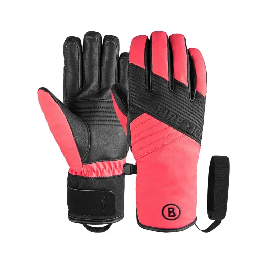 Skihandschuhe BOGNER "F+I Ina" Gr. 6,5, pink (pink, schwarz) Damen Handschuhe Sporthandschuhe in atmungsaktiver Qualität