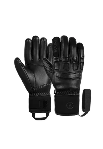 Skihandschuhe BOGNER "Lidia" Gr. 7, schwarz Damen Handschuhe Sporthandschuhe aus hochwertigem, trommelgefärbtem Schafsleder