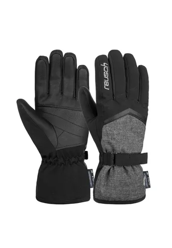 Skihandschuhe REUSCH "Moni R-TEX XT" Gr. 8, schwarz (schwarz, grau) Damen Handschuhe Sporthandschuhe