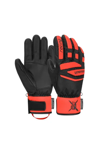 Skihandschuhe REUSCH "Worldcup Warrior" Gr. 6, schwarz (schwarz, rot) Kinder Handschuhe Accessoires