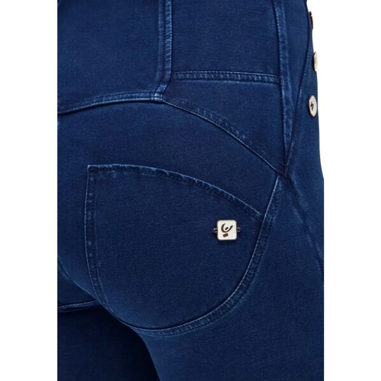 Skinny-fit-Jeans FREDDY "WRUP2 SUPERSKINNY" Gr. S, N-Gr, blau (navy blue) Damen Jeans Röhrenjeans