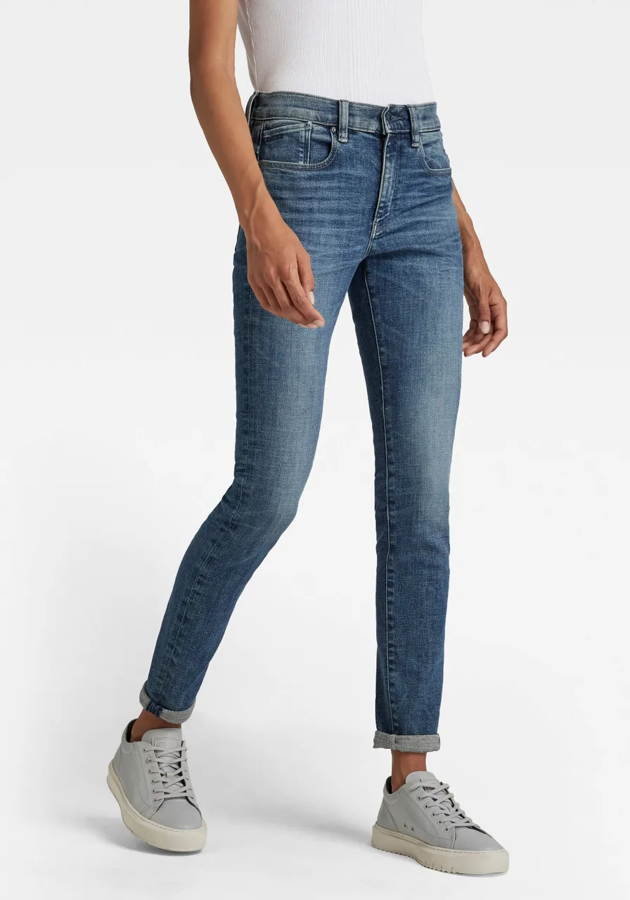 Skinny-fit-Jeans G-STAR RAW Gr. 29, Länge 30, blau (faded cascade (mid blue)) Damen Jeans Röhrenjeans